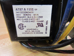 Honeywell AT87A1155 Transformer 480 VAC 12 Lead Wires Energy Limiting Overload Protection