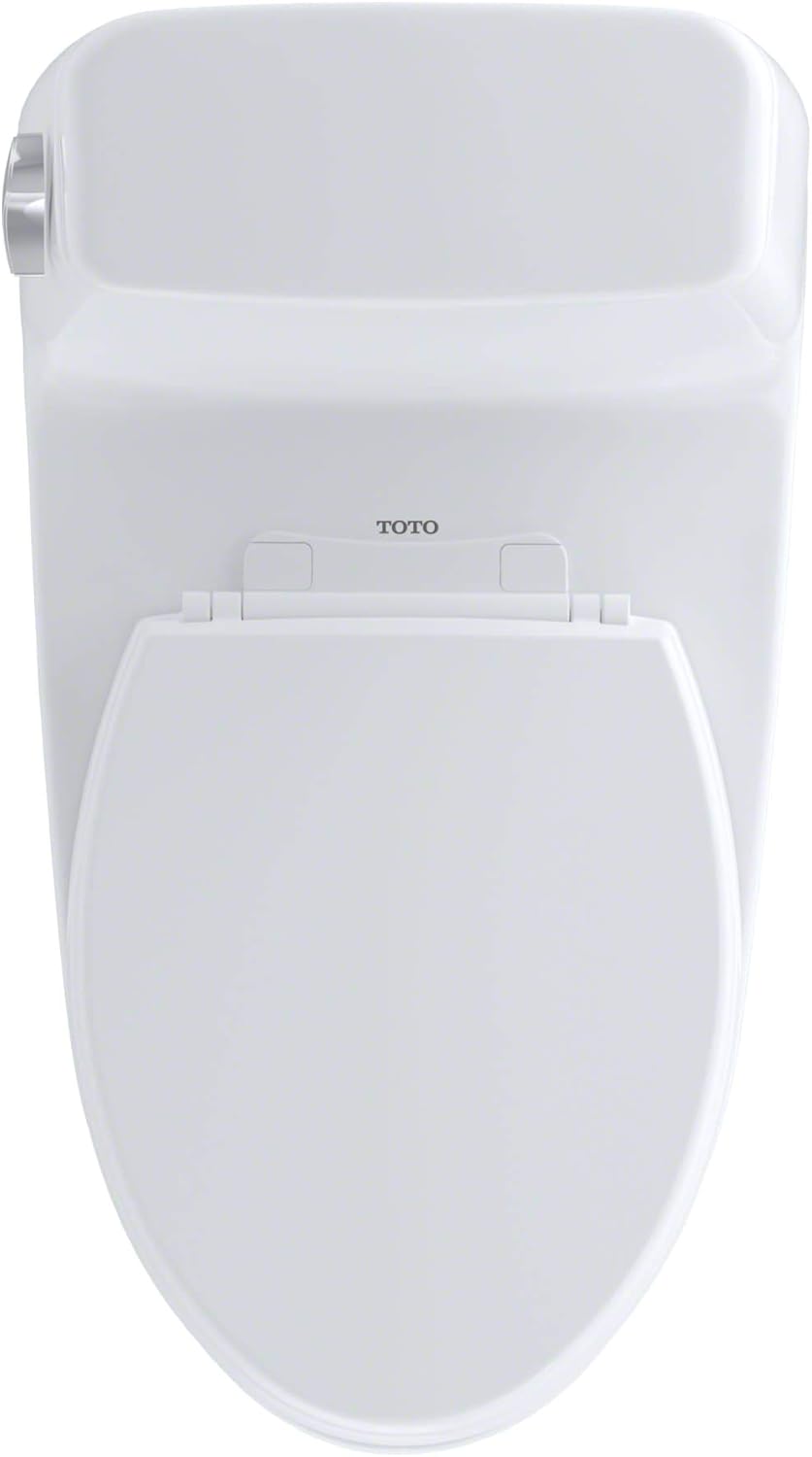 TOTO MS854114EG#01 Eco Ultramax Elongated One Piece Toilet with Sanagloss Cotton White