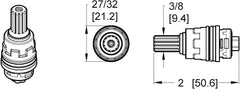 Pfister 9100320 Cold Faucet Cartridge