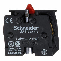 Schneider Electric ZB2BE102 Contact Block 22mm - Single Contact Block Replacement