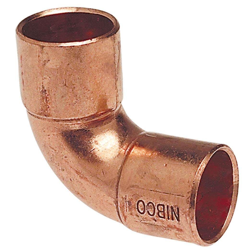 NIBCO 607-I58 Lead-Free Copper Solder Pressure 90-Degree Intermediate Elbow 5/8