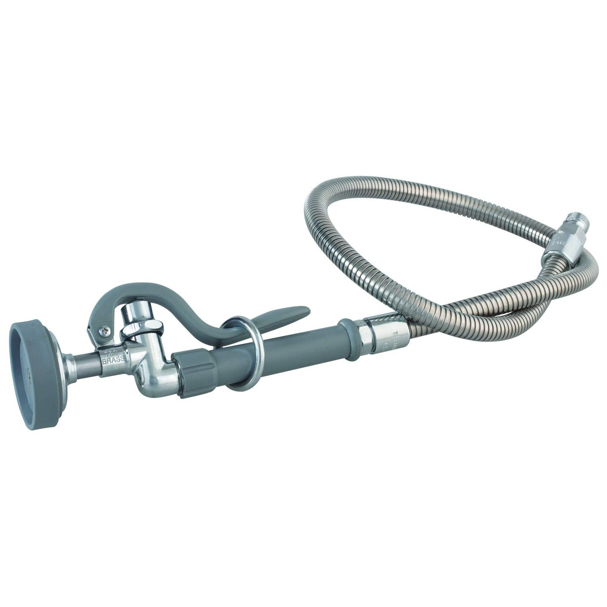 T&S Brass B-0100 Spray Valve With 44 Flexible Stainless Steel Hose