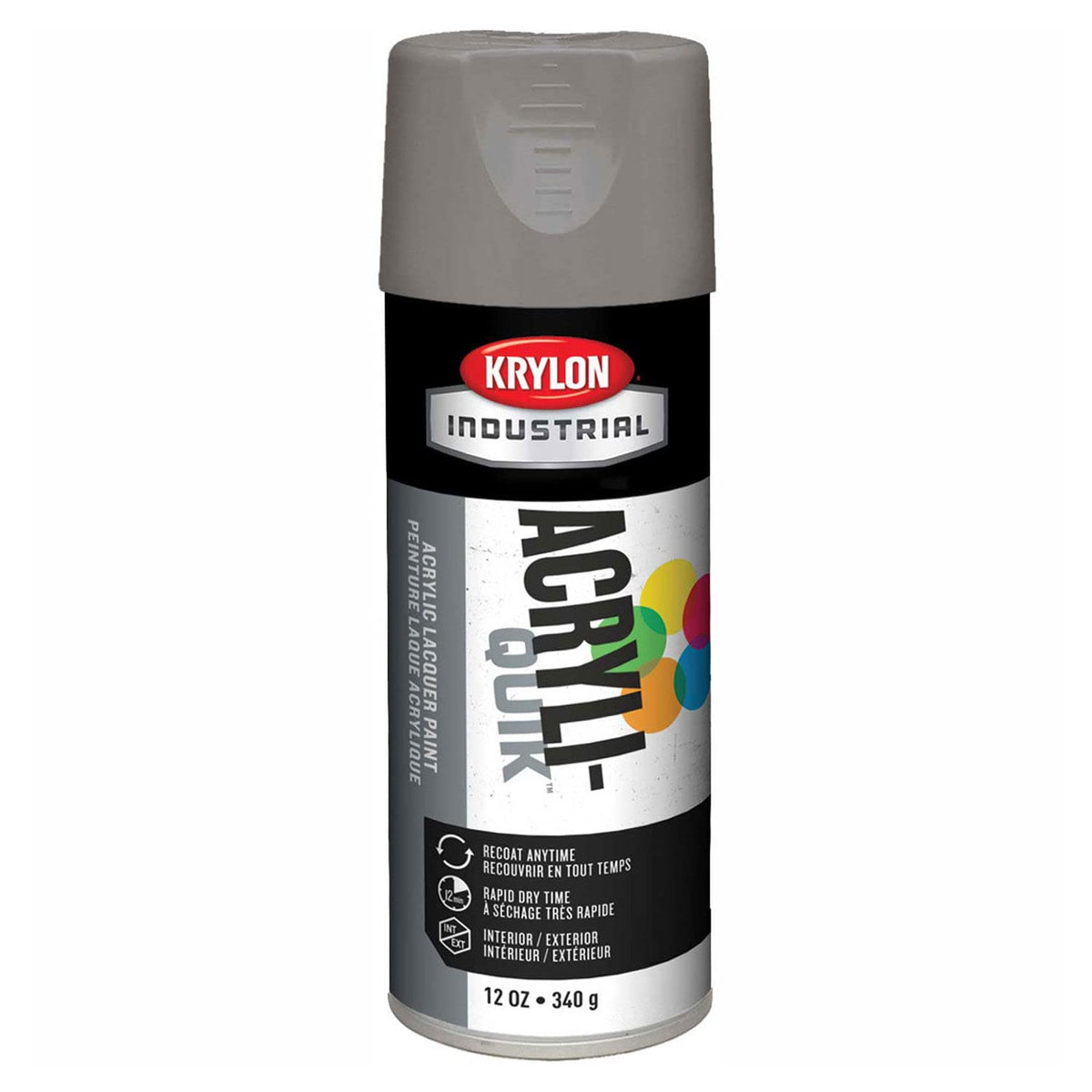 Krylon K01605A07 Interior-Exterior Paint Stone Gray 6 Pack