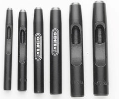 General Tools 1280ST Hollow Steel Punch Set 3/16 to 1/2 Inch