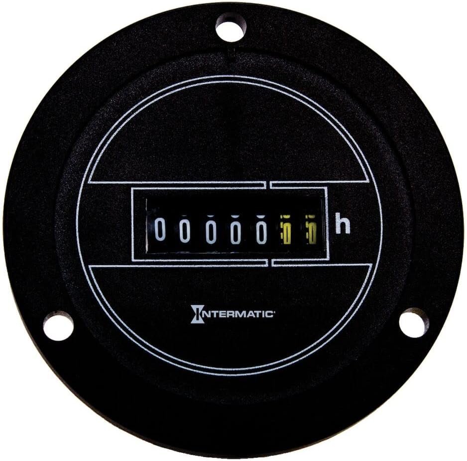 Intermatic FWZ72-120U 120V 60Hz AC Hour Meter Black