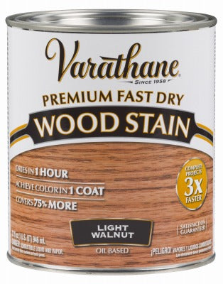 RUST-OLEUM Rust-oleum 262015 Varathane Fast Dry Wood Stain Light Walnut Qt