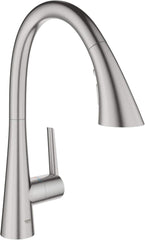 GROHE 32298DC3 Zedra Pull-Down Kitchen Faucet Supersteel