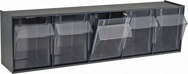 QUANTUM STORAGE SYSTEMS Quantum Storage QTB305GY 5-compartment Tip-out Bin Organizer