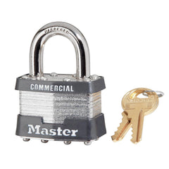 Master Lock 1KA-2092 No. 1 Laminated Steel Padlock 5/16 in dia Keyed Alike 2092