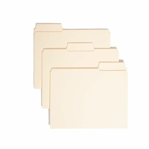 SMEAD Smead SMD10395 Manila Supertab File Folder 1/3 Cut 100pk
