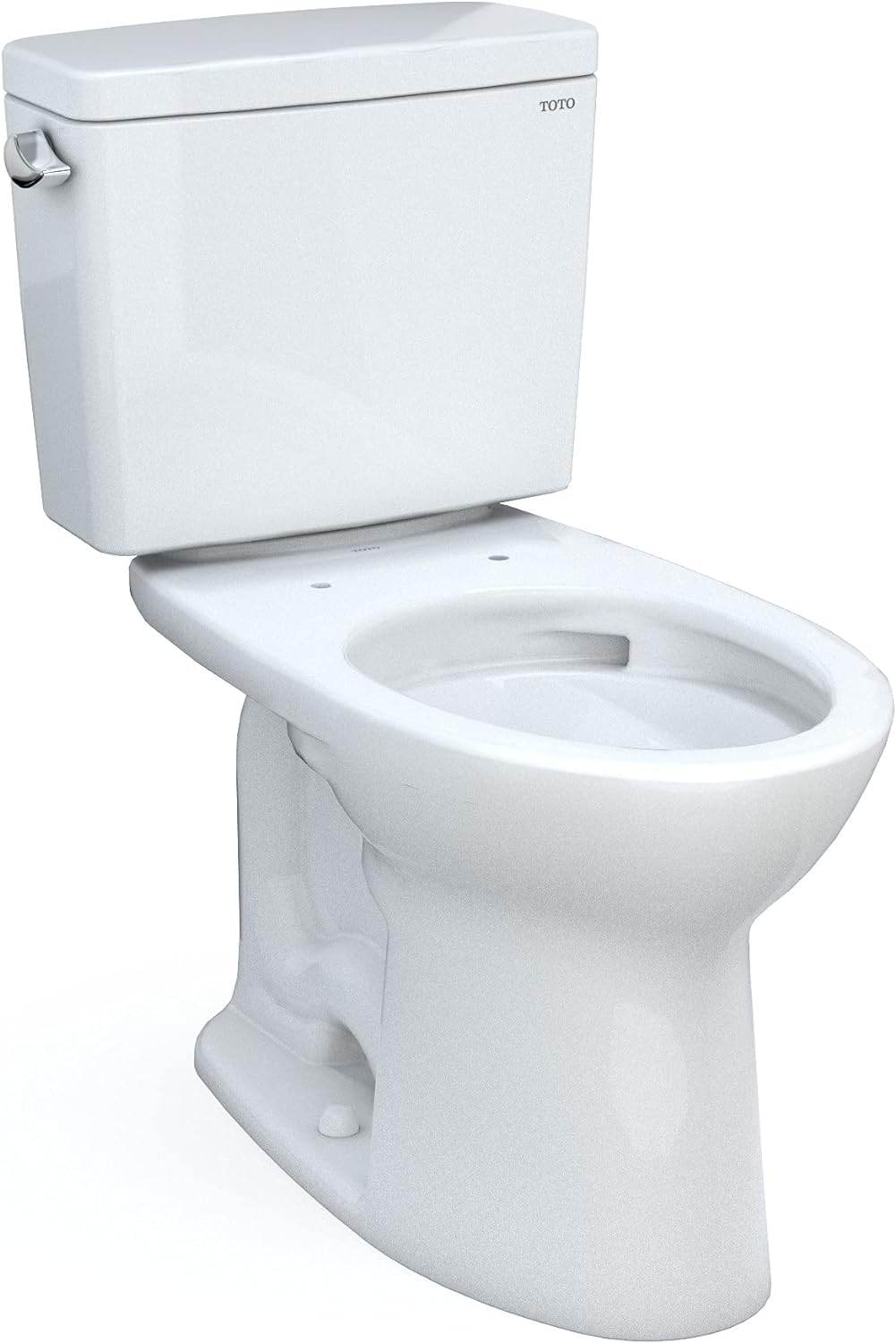 TOTO CST776CEFG.10#01 Drake Two-Piece Elongated 1.28 GPF Tornado Flush Toilet Cotton White