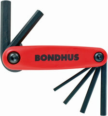 Bondhus 12595 GorillaGrip Hex Fold-up Keys Set 3-10mm