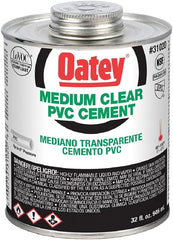 Oatey 31020 PVC Cement Clear 32 oz Medium