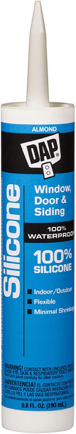 DAP 8649 Window and Door 100% Silicone Rubber Sealant 10.1 oz