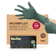 Microflex DFK-608-XL Dura Flock Nitrile Gloves XL