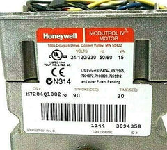 Honeywell M7284Q1082 Motor 24V 150 lb-in Torque Modulating Control 4-20mA Non-Spring Return