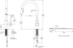 Pfister LG529-SAS Stellen Kitchen Faucet with Pull Down Sprayer 1 Handle Stainless Steel