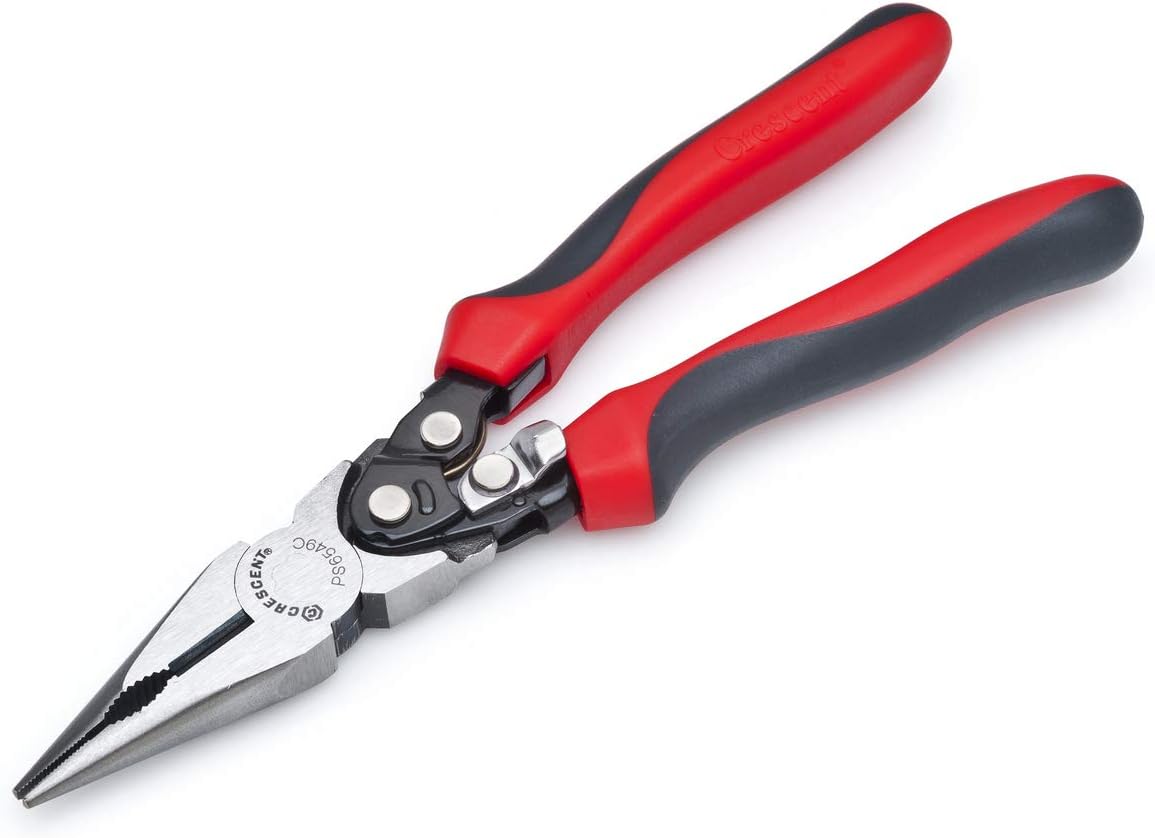 Crescent PS6549C 9 Inch Pro Series Long Nose Compound Action Dual Material Pliers