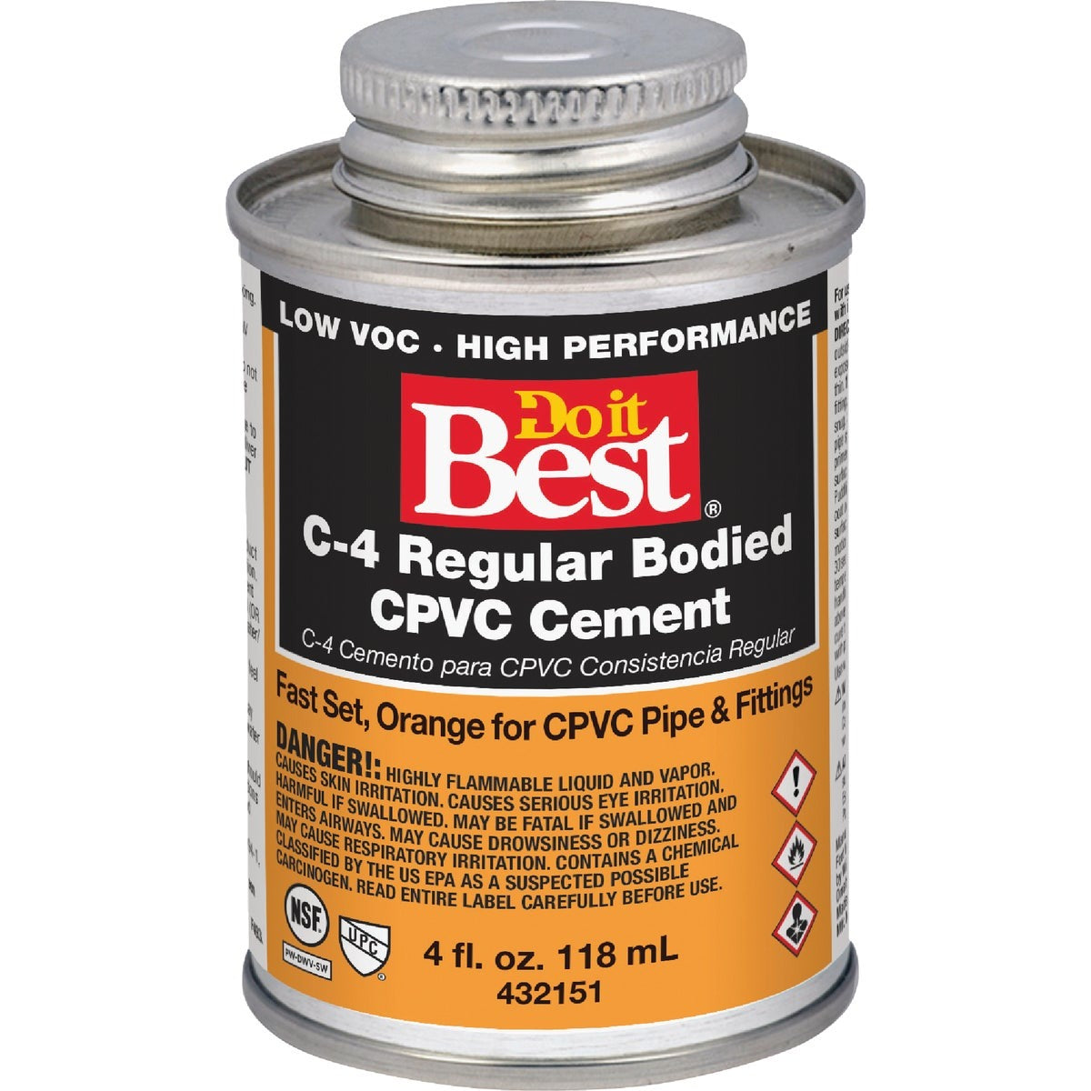 BSC PREFERRED Bsc Preferred 18706-24 Cpvc Solvent Cement 1/4 Pint
