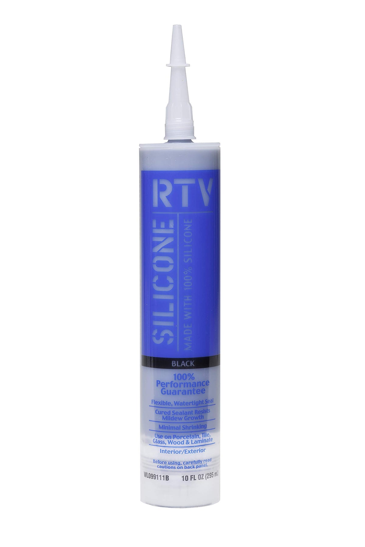 White Lightning WL099111B Contractor RTV Silicone Sealant 10 oz Black