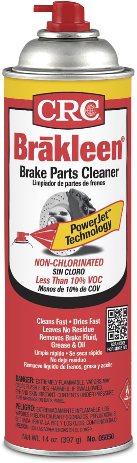 CRC 05050 Brakleen Brake Parts Cleaner - 50 State Formula with PowerJet Technology