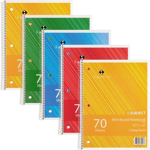 SPARCO Sparco SPR83253BD College-ruled Notebook 70 Sheets 5-pack