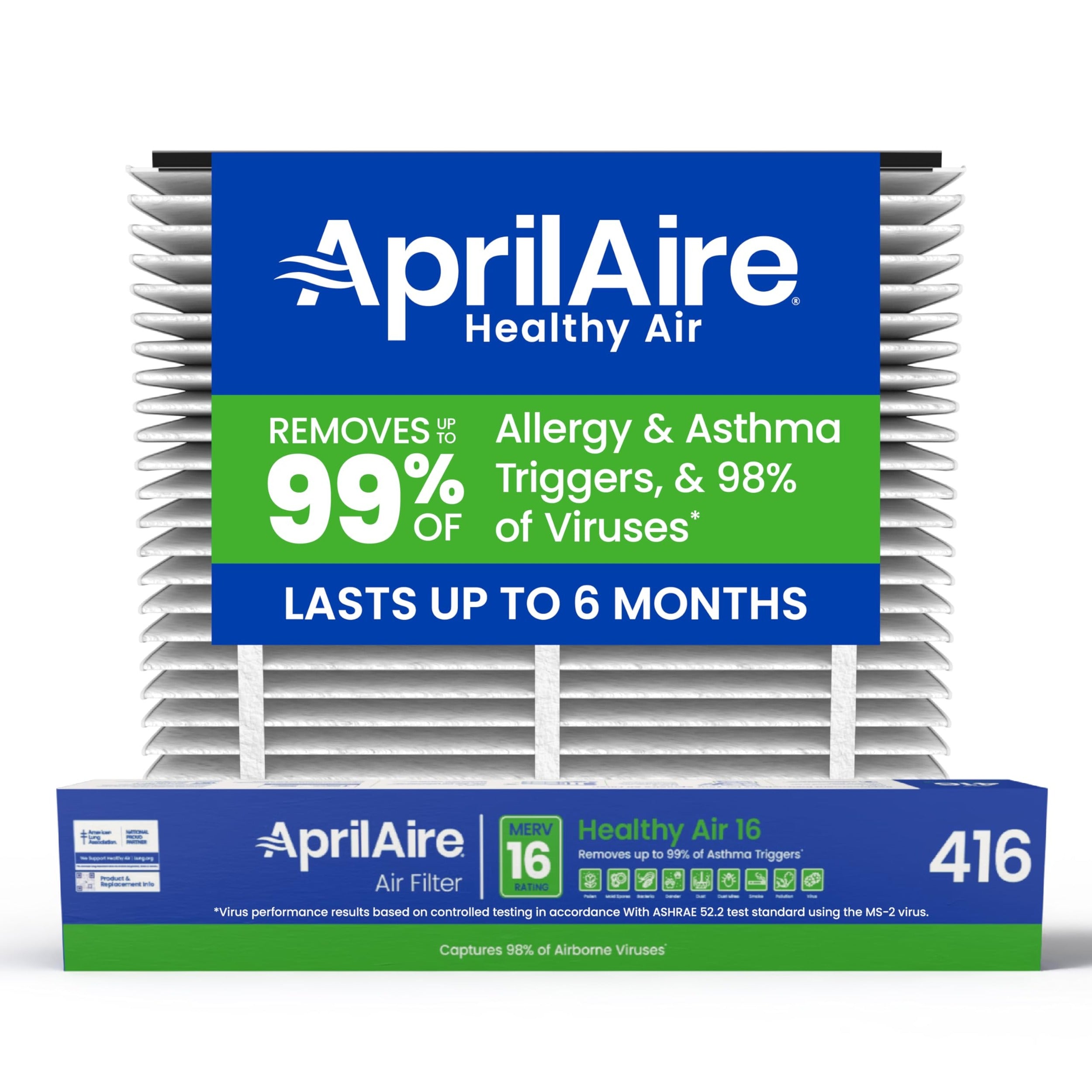 APRILAIRE Aprilaire 416 Replacement Air Filter Whole House Purifier