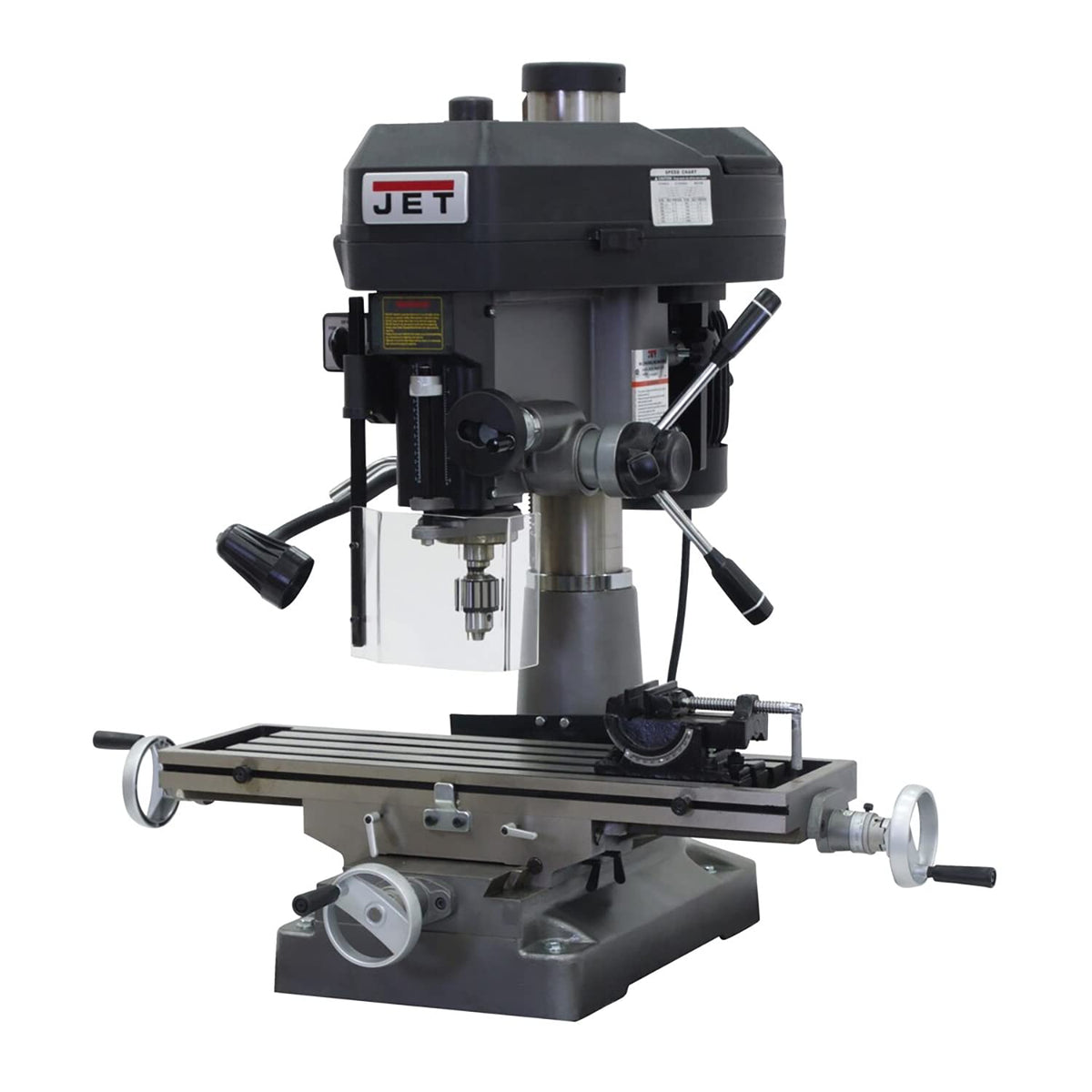 Jet 350018 Mill Drill Machine, 2 HP, R-8 Taper