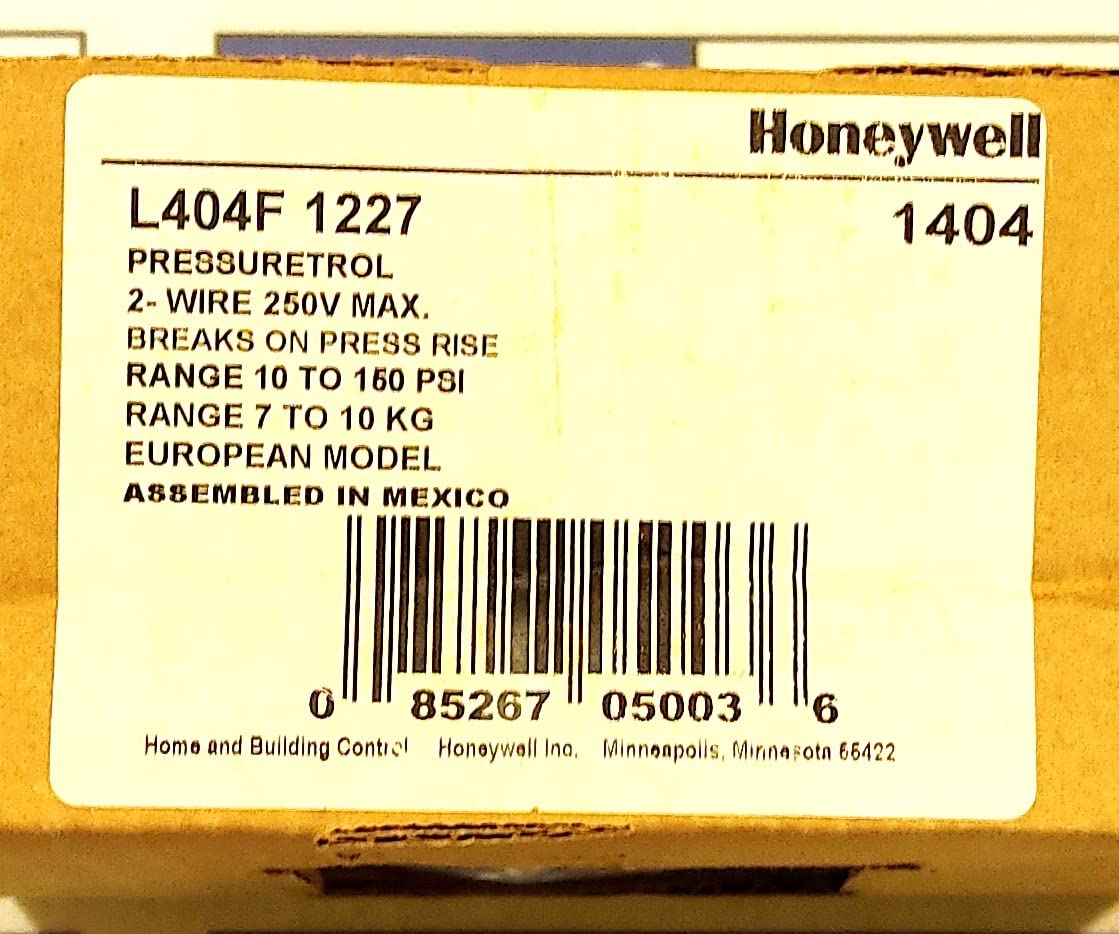 Honeywell L404F1227 Pressure Controller AUTO Recycle 10-150 PSI