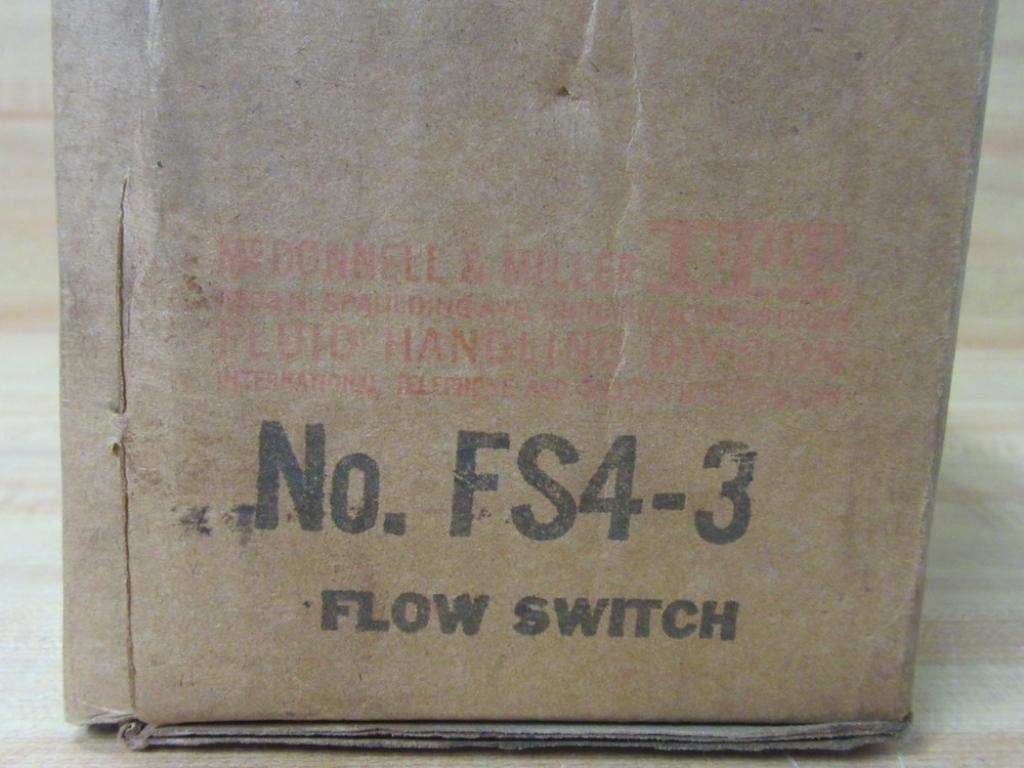 Mcdonnell & Miller FS4-3 Flow Switch 1 in SPDT