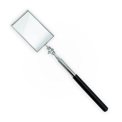 Ullman K-2M Magnifying Telescoping Rectangular Inspection Mirror, 3-1/2 Length x 2-1/8 Width, 11-1/4 to 15-1/4 Extended Handle Length