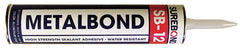 Surebond SB-12 Metal Bond Sealant 10.3 oz Cartridge Aluminum Gray