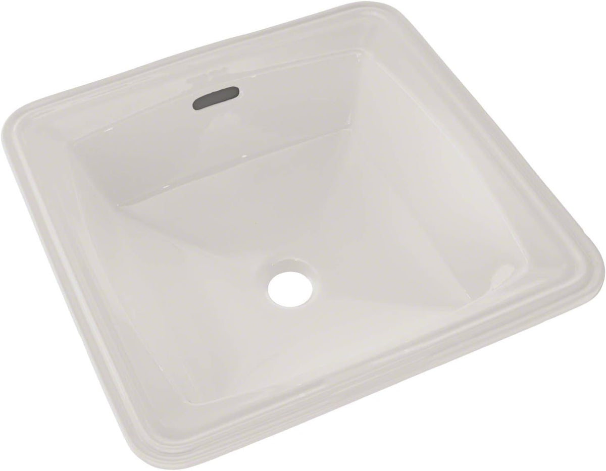 Toto LT491G#01 Connelly Vitreous China Undermount Square Bathroom Sink 17 inches x 17 inches x 7.5 inches Cotton White