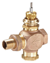 Johnson Controls VG7551LT+3008B Brass Trim Globe Valve with Pneumatic Actuator 3-6 psig Spring Range