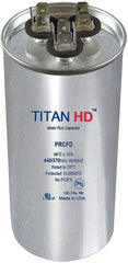 TITAN HD PRCFD8010A Round Motor Dual Run Capacitor 80/10 Microfarad 440VAC