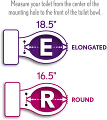 Bemis 1500EC 000 Toilet Seat with Easy Clean & Change Hinges, Elongated, Durable Enameled Wood, White