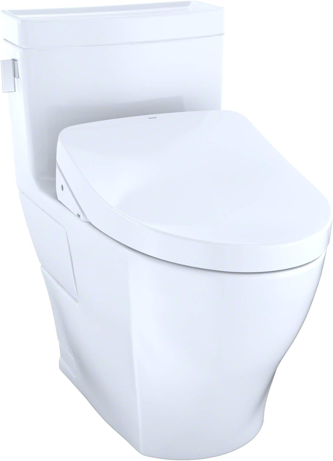 Toto MW6243046CEFGA#01 Washlet+ Legato 1-Piece Elongated 1.28 GPF Toilet w/Auto Flush S500e Bidet Seat Cotton White