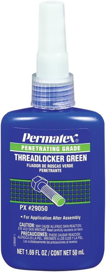 Permatex 29050 Penetrating Grade Threadlocker Green 50 mL Tube