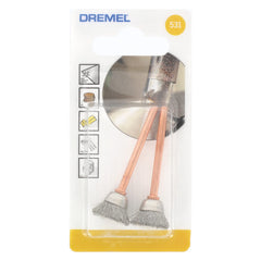 Dremel 531-02 SS Brush 1/2 Inch Diameter 2 Piece Replacement MPN