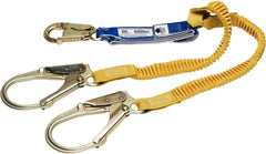 Werner C441200 6-Foot DeCoil Stretch Twinleg Lanyard Dcell Shock Pack Elastic Web Snap Hook Rebar Hook 1 Pack