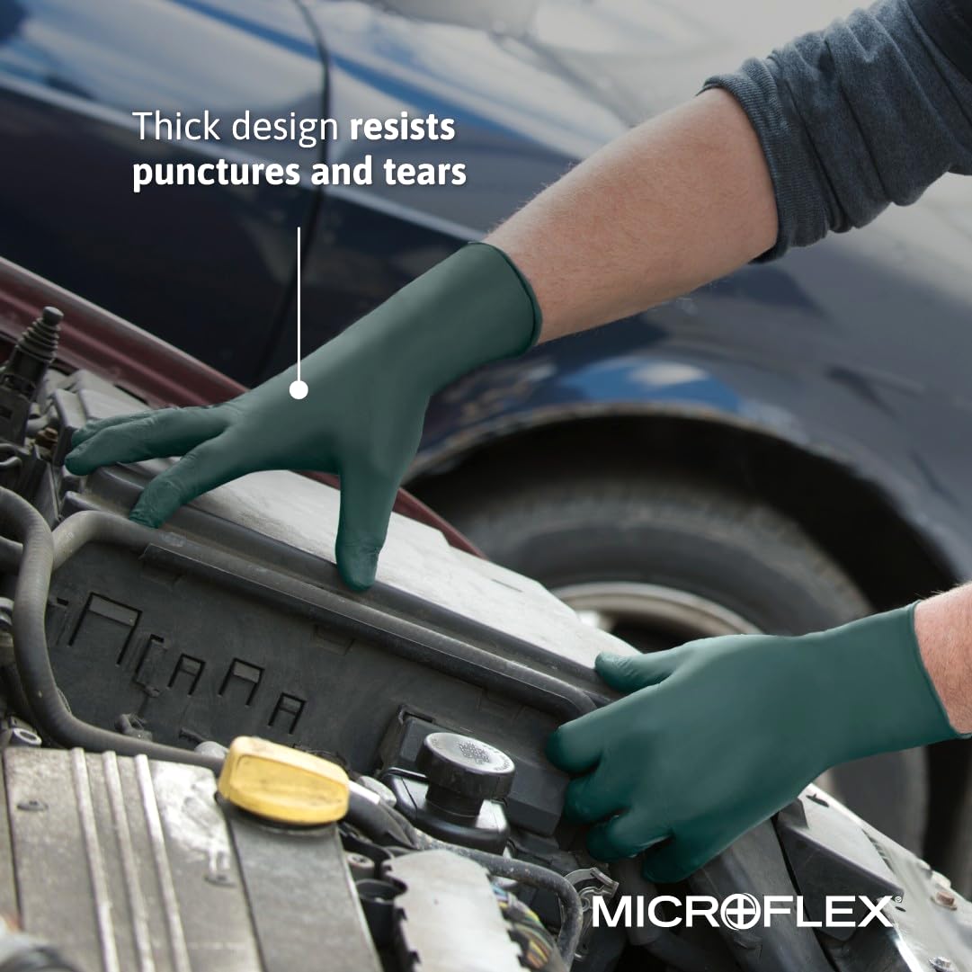 Microflex DFK-608-XL Dura Flock Nitrile Gloves XL