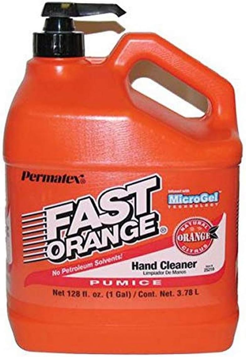 Fast Orange 25219 Pumice Lotion Hand Cleaner Citrus Bottle with Pump 1 gal