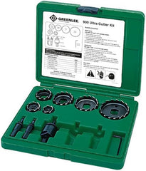 Greenlee 930 Hole Cutter Kit Corded Electric 9Pc Small