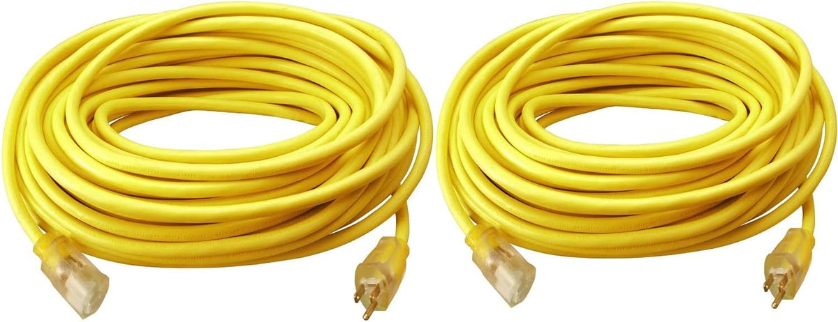 Southwire 2589SW0002 Outdoor Cord 100-foot 12/3 SJTW Heavy Duty 3 Prong Extension Cord