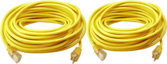 Southwire 2589SW0002 Outdoor Cord 100-foot 12/3 SJTW Heavy Duty 3 Prong Extension Cord