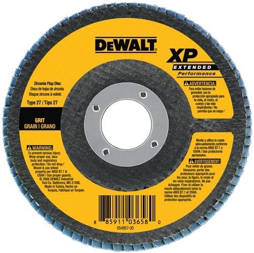 DeWalt DW8255 4-1/2 x 5/8-11 Z60 XP T27 Flap Disc