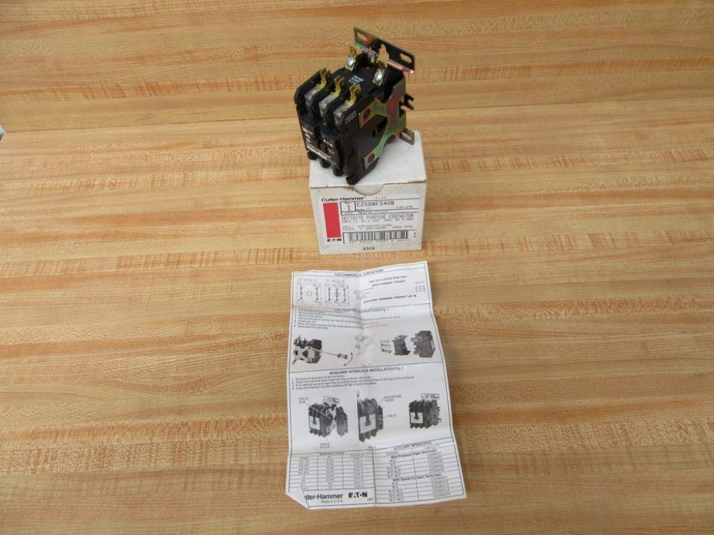 Eaton C25DND330T Contactor 3-Pole 24 VAC 30 Amp