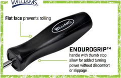 Williams SDR-26 Endurogrip Keystone Slotted 5/16 Inch Tip Screwdriver with Premium Comfort Grip Handles - 6 Inch Blade Length