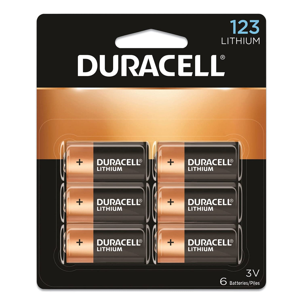 Duracell DL123AB6PK Specialty High-Power Lithium Batteries 3 V 6/Pack