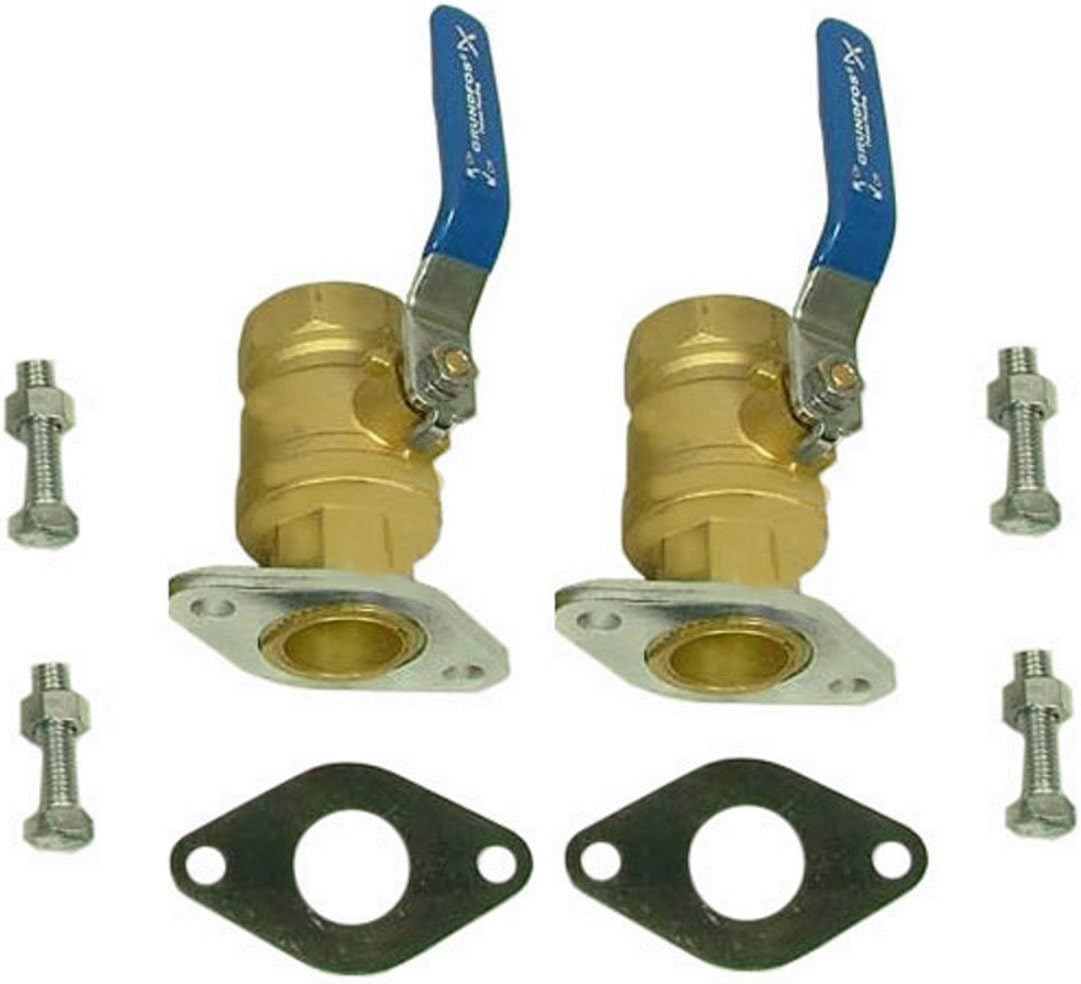 Grundfos 96806135 3/4 Inch Uni-Flange Isolator Valve Kit Bronze